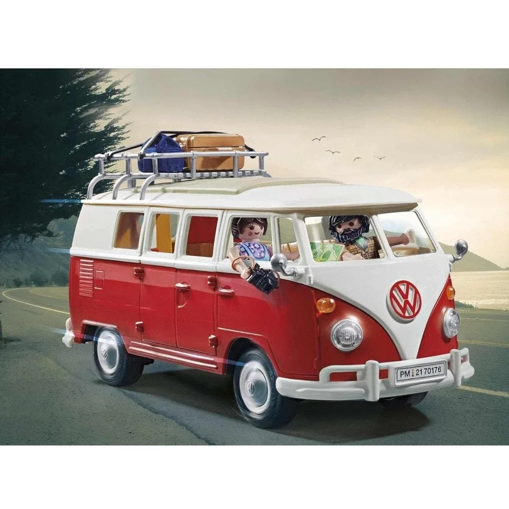New in Box Playmobil Volkswagen T1 Camper Bus Red 70175